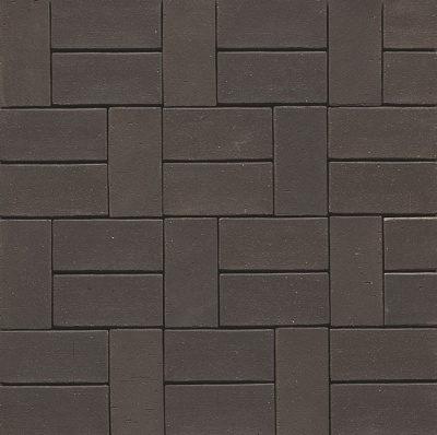 Тротуарный кирпич MUHR - Nr. 05 Eisenschmelz Schwarzbraun, 200х100х40mm