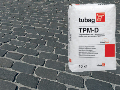 Трассовый раствор с дренажными свойствами для укладки брусчатки Quick-mix TPM-D 04