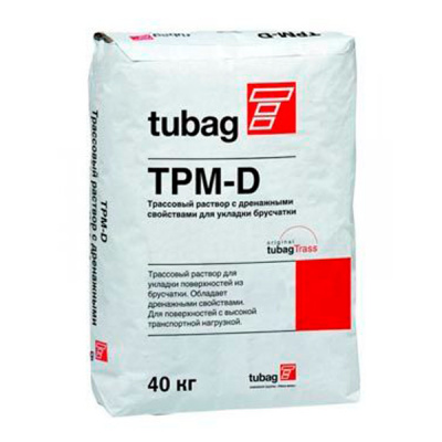 Трассовый раствор с дренажными свойствами для укладки брусчатки Quick-mix TPM-D 04